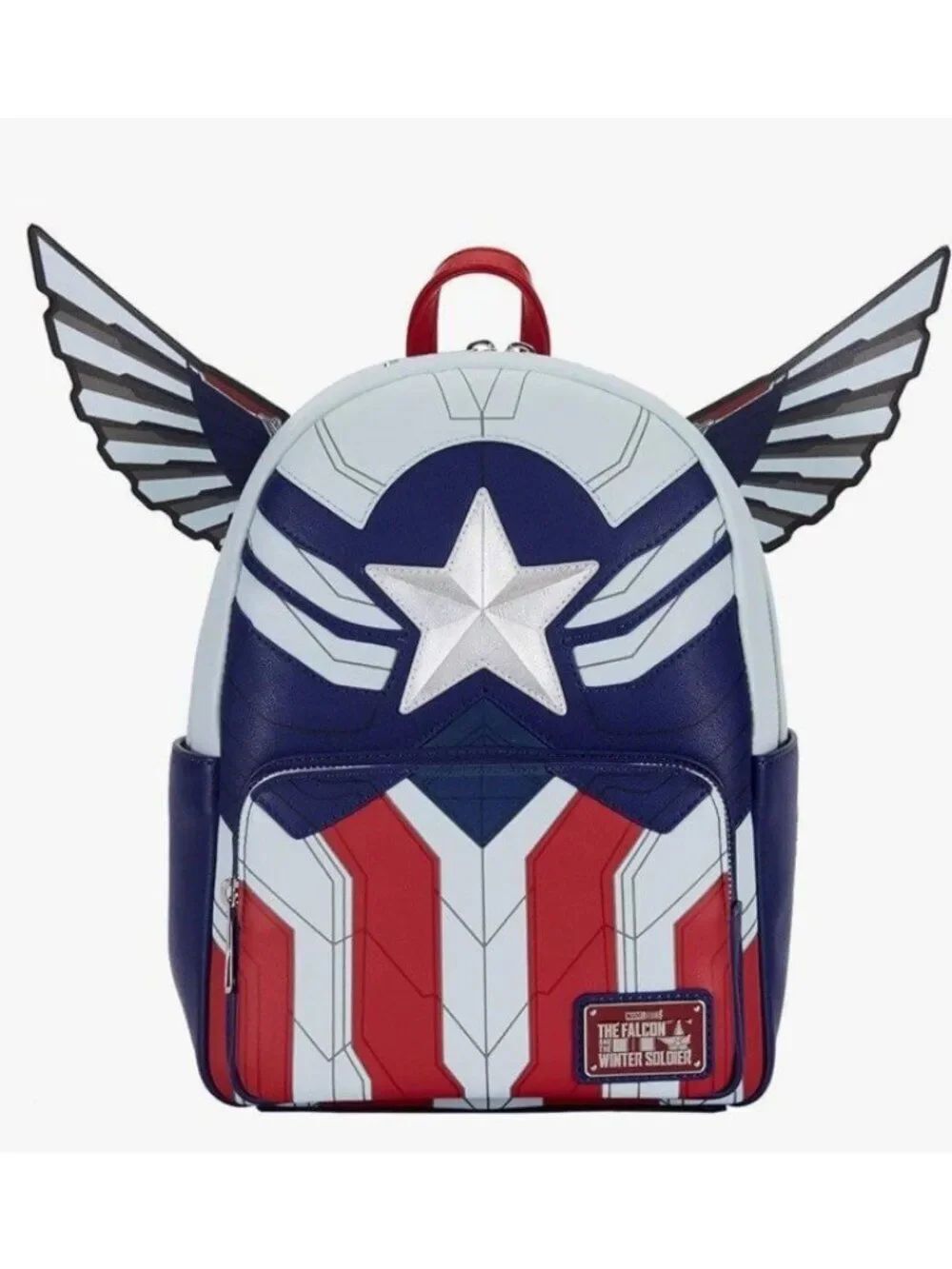 Loungefly Marvel Falcon Winter Soldier Captain America Cosplay Bag Backpack NWT